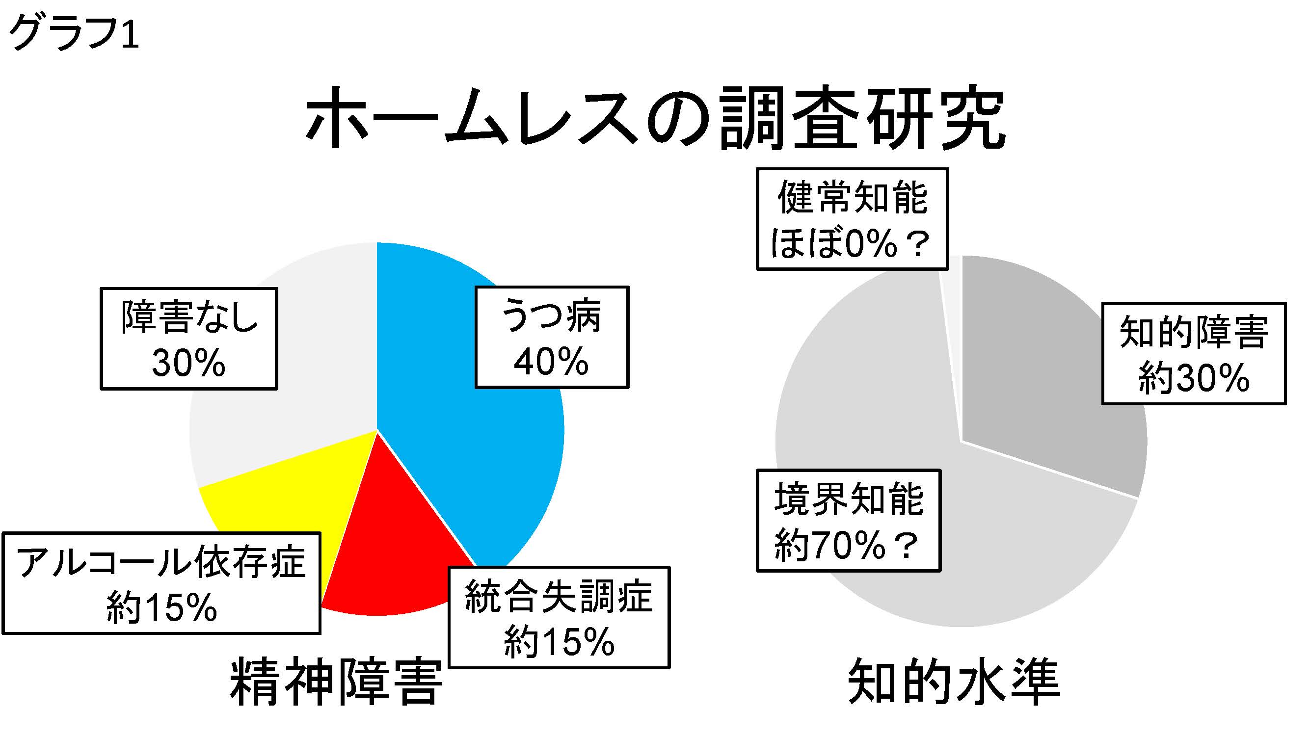 ★グラフ1　ホームレスの調査研究